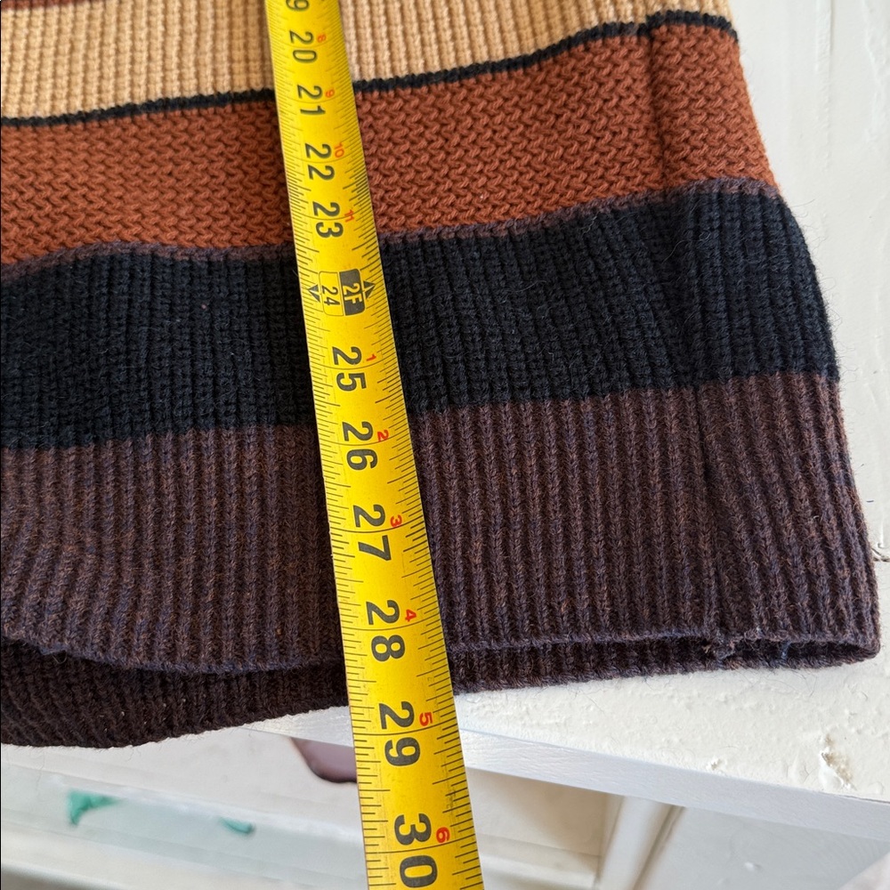 Vintage JANTZEN grandpacore wool cardigan, brown multicolour EUC unisex - Picture 10 of 11